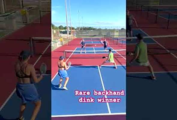 Rare backhand dink winner #pickleball #fitness #winner #backhand #joola #skills #highlights #florida