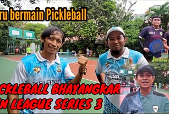 Seruu, Highlights Pickleball Bhayangkari Fun League series 3 matchday2 - AI/BR 2 - 0 RM/YN