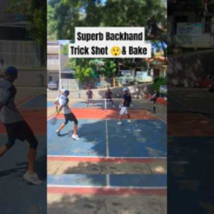 WOW TRICK BACKHAND SHOT &amp; BAKE - Pickleball Indonesia