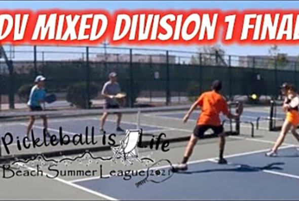 Advanced Mixed Doubles Division 1 Finals - Pickleball is Life Beach Summer League