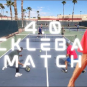 Mens doubles pickleball match - 4.0