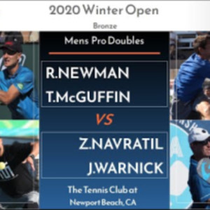 2020 Winter Open at Newport Beach MDPro BRONZE MEDAL R.Newman/T.McGuffin...