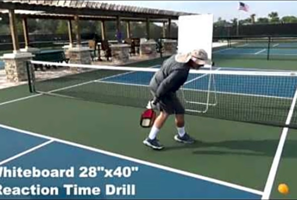 Pickleball Whiteboard Rebounder Practice
