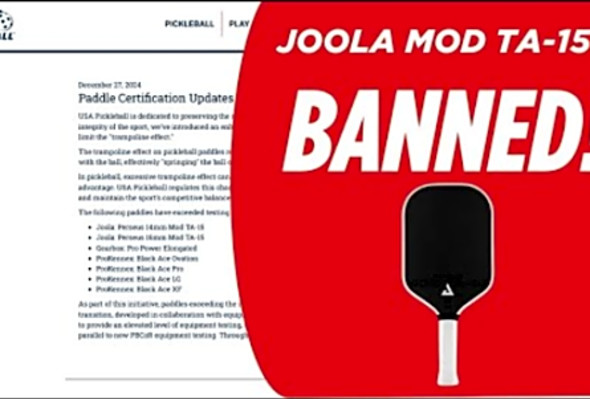 BREAKING: Joola Mod TA-15 BANNED!