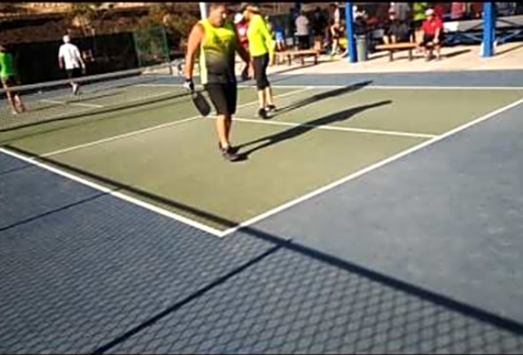 Dhp pickleball-West Regionals MXD 5.0 50 Steve Cole &amp; Stacy Downey vs. Jeff McFall &amp; Tracy W- Hagen