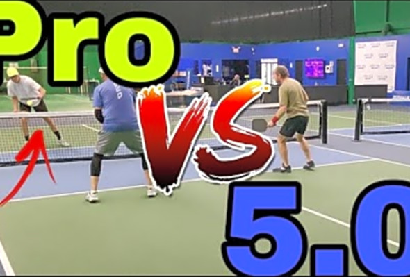 Pro vs 5.0 Pickleball Men&#039;s Doubles Rec Game