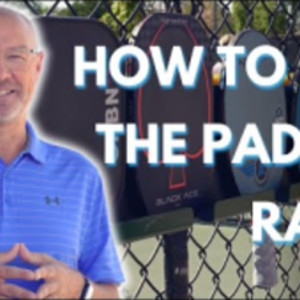 How to Use the Pickleball Paddle Rack