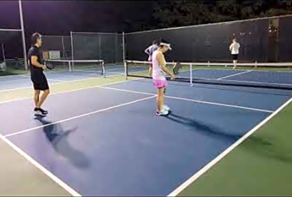 Tristan / Jackson vs Lily / Rich All the good points Pickleball match play August 19th