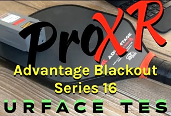 ProXR Advantage Blackout Series Real Surface Testing Pickleball Paddle