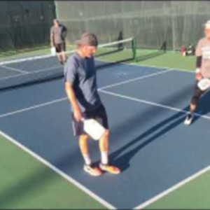 Advanced level Pickleball Men&#039;s Doubles recreational game