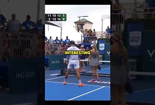 She is not happy! #shorts #pickleball