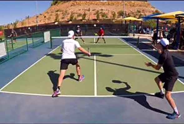 2018 USAPA Mountain West Regional Men&#039;s Doubles 5.0 Roberts/Grow vs Shinzaki/Bucher