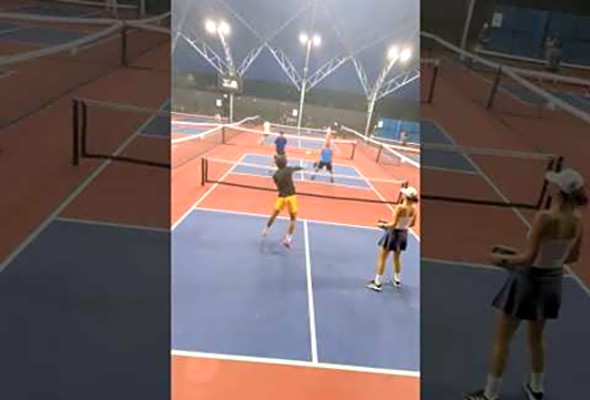 Insane hands at the net #tennis #pickleball #workout #drive #ppa