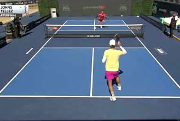 HIGHLIGHTS Men&#039;s Singles QF - Ben Johns vs Pablo Tellez - PPA Championships 2023