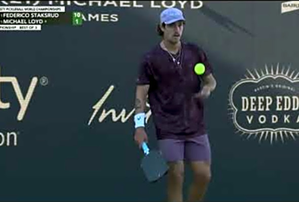 Federico Staksrud vs Michael Loyd Full Match - PPA Lapiplasty Pickleball World Championships 2024