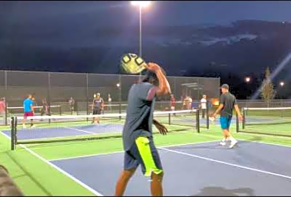 Pickleball Mens 4.5/5.0. Parker Rushton Shellton JeanBaptiste vs Eddie Mora Ronald Zurita G1