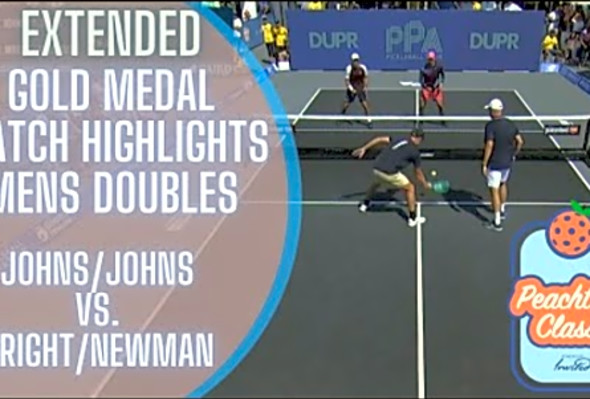 Johns/Johns vs. Wright/Newman - Men&#039;s Doubles Extended Gold Match Highlights - PPA Peachtree Classic