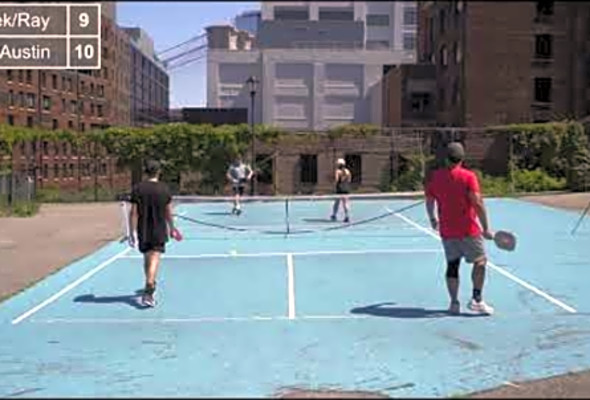 Brooklyn Pickleball MLP tournament Derek/Ray vs Eric/Austin
