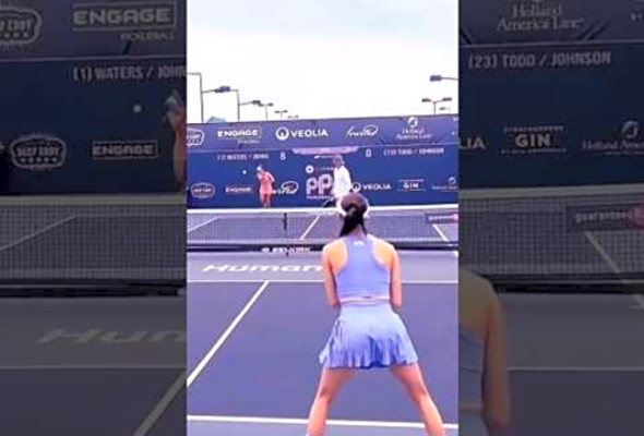 &quot;A Single Girl Dominates the Pickleball Court! Takes on Two Boys Like a Pro! &quot;