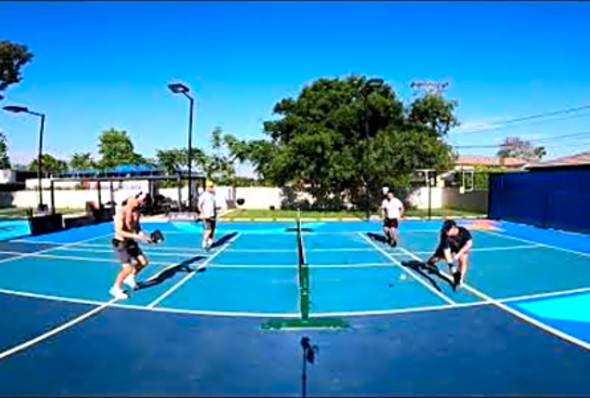 Bad Pickleball Pro Level Rec 5.5 Jeff Warnick Matt Baca Brandon Kramer Andre Feliz 2 Games