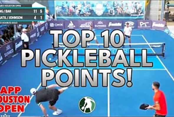 Top 10 Pickleball Points - APP Sunmed Houston Open (Championship Sunday)