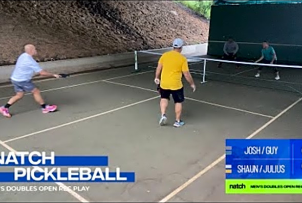 Pickleball Men&#039;s Doubles Rec Play feat. Shaun/Julius vs Josh/Guy