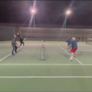 2020 3.0/3.5 Pickleball match at Sports Tutor Inc, Burbank CA.