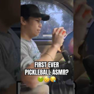 FIRST EVER PICKLEBALL ASMR? #tennis #asmr #pickleball #shorts