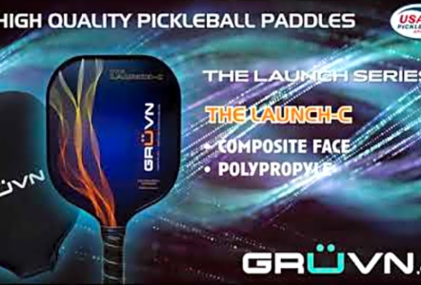 GRUVN Pickleball Paddles - The Launch-G (graphite) and The Launch-C (Composite) USAPA Approved