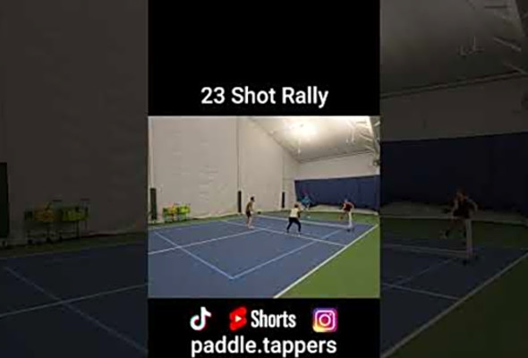23 Shot Rally #pickleballhighlights #pickleballdoubles #mlp #ppa