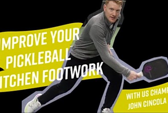 Improve your footwork in the kitchen - Pickleball training session with John Cincola for Spinshot