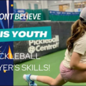 13 Year Old Emma Nelson, 5.0 pickleball player with incredible determina...