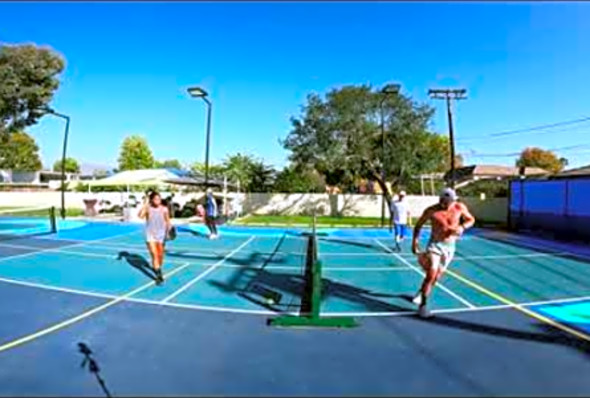 Bad Pickleball High Level Rec 5.0 Jessie Irvine Irina Tereschenko Scott Crandall Wes Burrows 4K