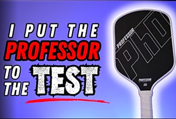 Professor PhD Pickleball Paddle Review - Carbon Fiber Paddle Under $100