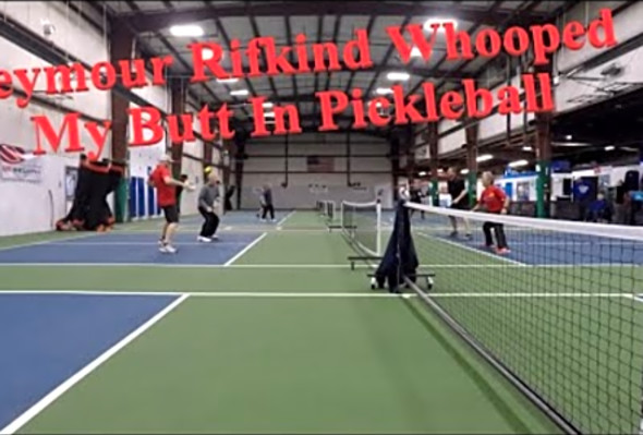 Seymour Rifkind Kicks my butt in Pickleball &amp; Level 1 IPTPA Certification