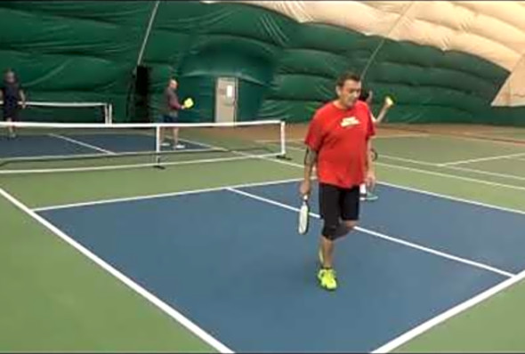 Sunset Hills Pickleball Advanced Rec Play Lorella Howard vs Thompson Miller