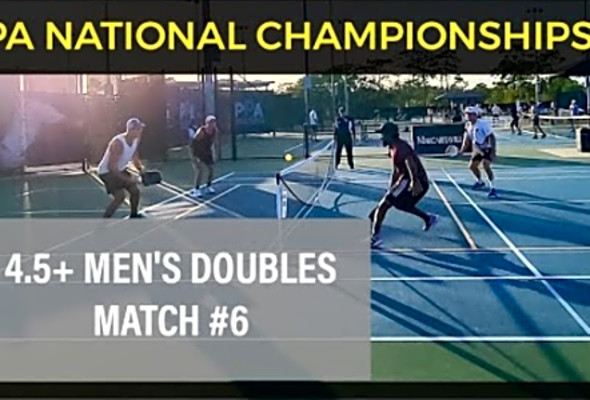 PPA HERTZ National Championships - 4.5 Men&#039;s Doubles 19 - BK &amp; Elwood vs Bruse &amp; Vretas