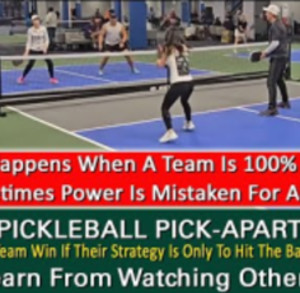Pickleball! How Successful Can 3.5 Players Be With A One-Dimensional Gam...