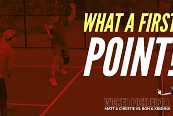 The first point can often set the tone for the entire pickleball game