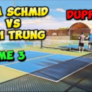 Journey to 5.0. Tom Schmid vs Jedi Trung. Singles DUPR match Game 3.