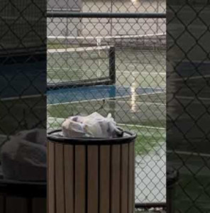 Pickle Ball rain out. #pickleball #rain #sports #lighting #games #game #...