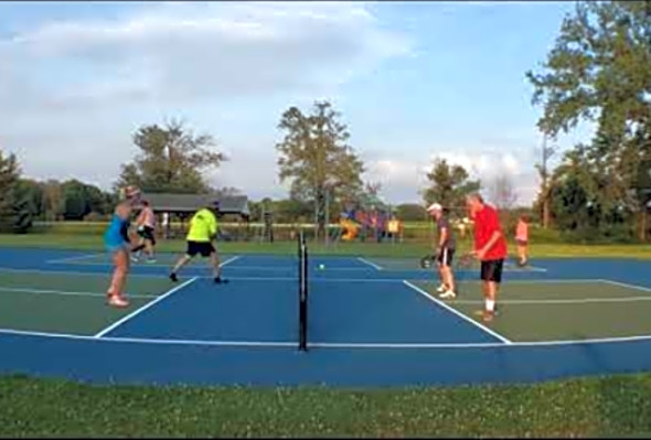 Eileen/Erik -vs- Mark/Paul Pickleball