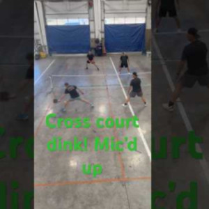 Cross court #dink ! dont get those looks often! #doublespickleball