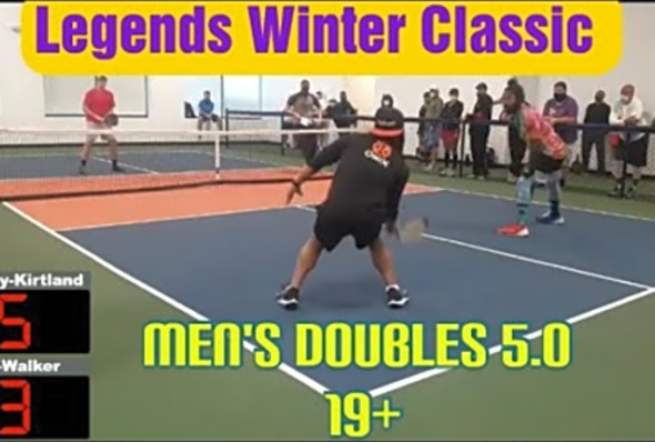 Legends Winter Pickleball Classic- Men&#039;s Doubles 5.0 19 Gizmo-Walker vs. McNally-Kirtland 1st Round