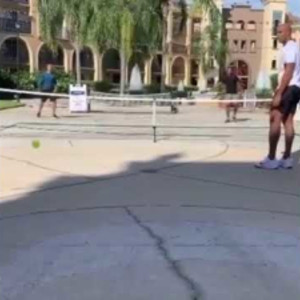 NBA Star Richard Jeffferson Throws Paddle during Pickleball