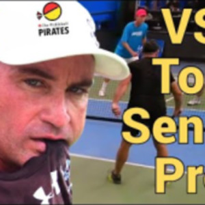 Joey and Cliff Pickleball Play vs Top Senior Pro in Men&#039;s Doubles