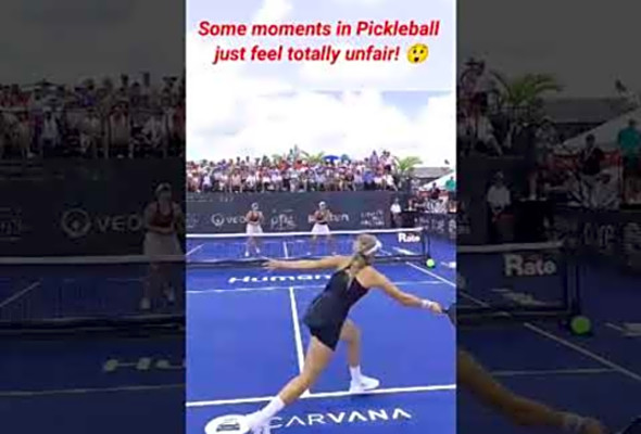 &quot;Simply Unfair! - Unbelievable Moment in Pickleball Game