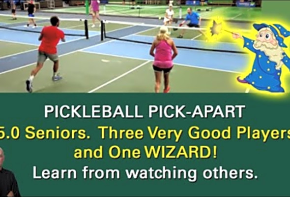 Pickleball! 5.0 Mixed Doubles Match! A Shot You&#039;ve Never Seen Before! Learn from Watching Others!