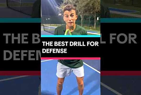 MASTER Defense with this drill #pickleball #pickleballtips #shorts