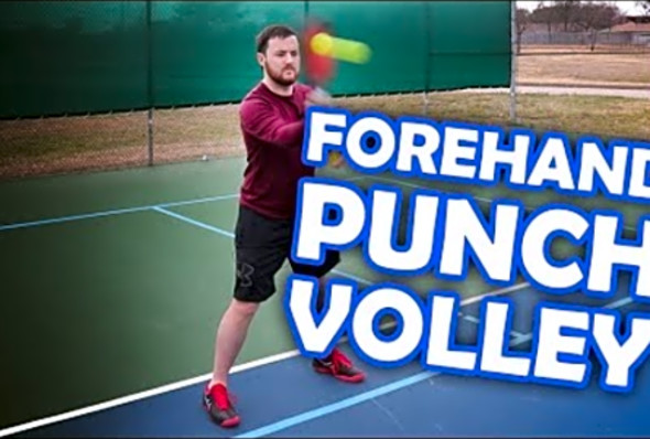 How to put away shots with a pickleball punch volley